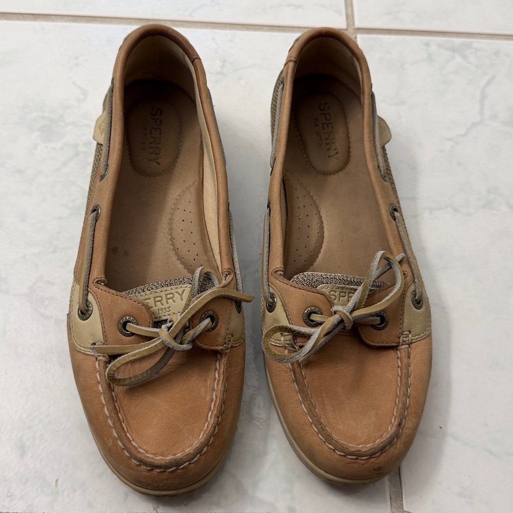 Sperry Brown and Tan Boat Shoes